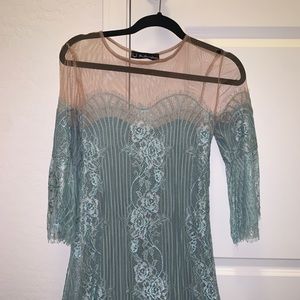 Belle Mini Dress in Sage for love and lemons